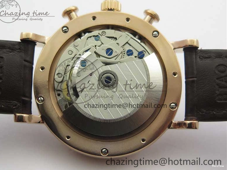 MIROTIME 0220 Efficient Portofino Chrono RG ZF 1:1 Best Edition White Dial on Brown Leather Strap A 7151